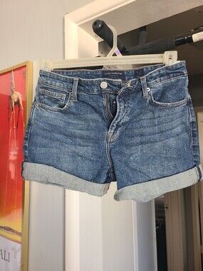 Lucky Brand Medium Blue Denim Cuffed Shorts